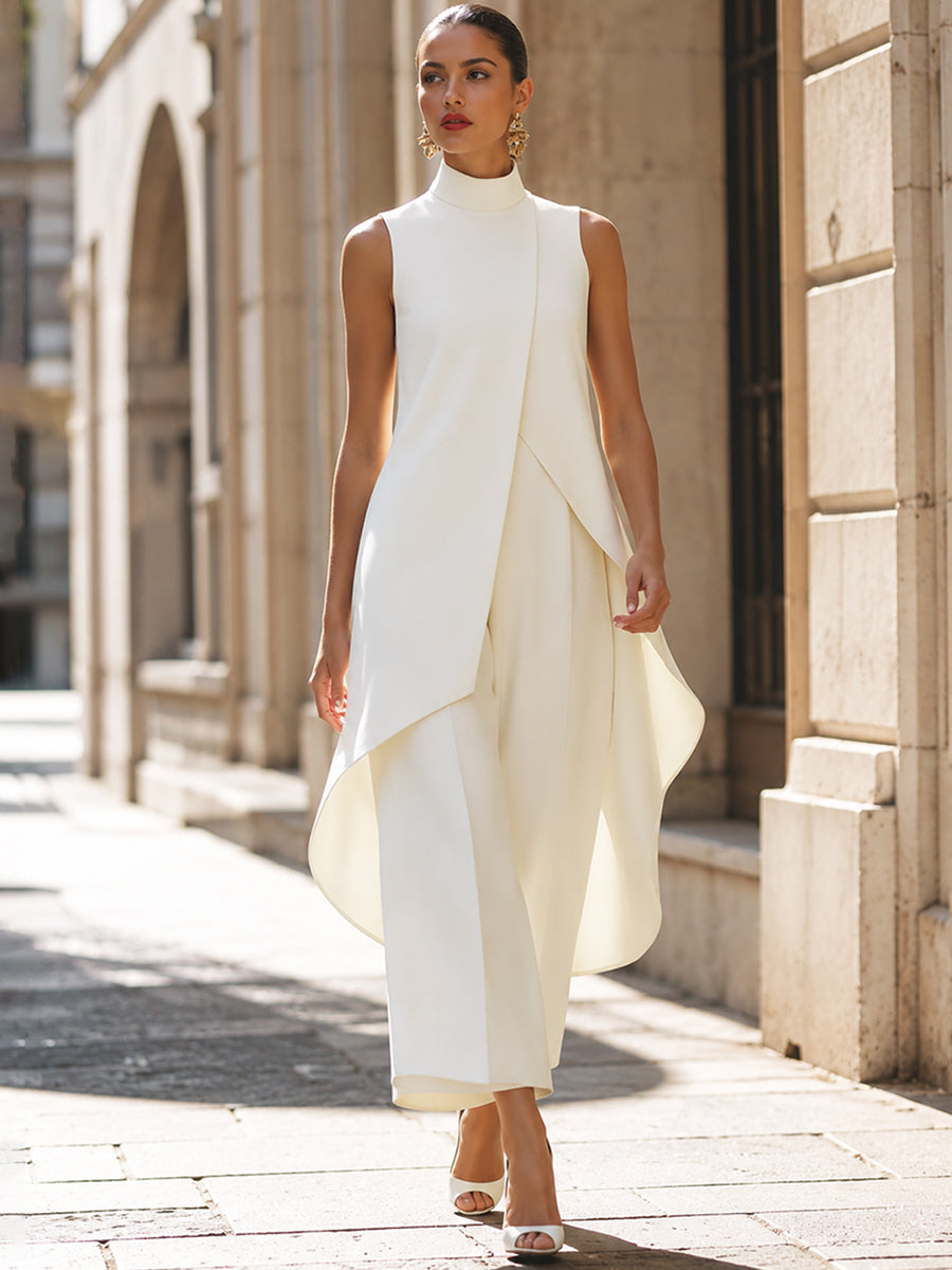 Mono Largo Elegante para Mujer – Blanco