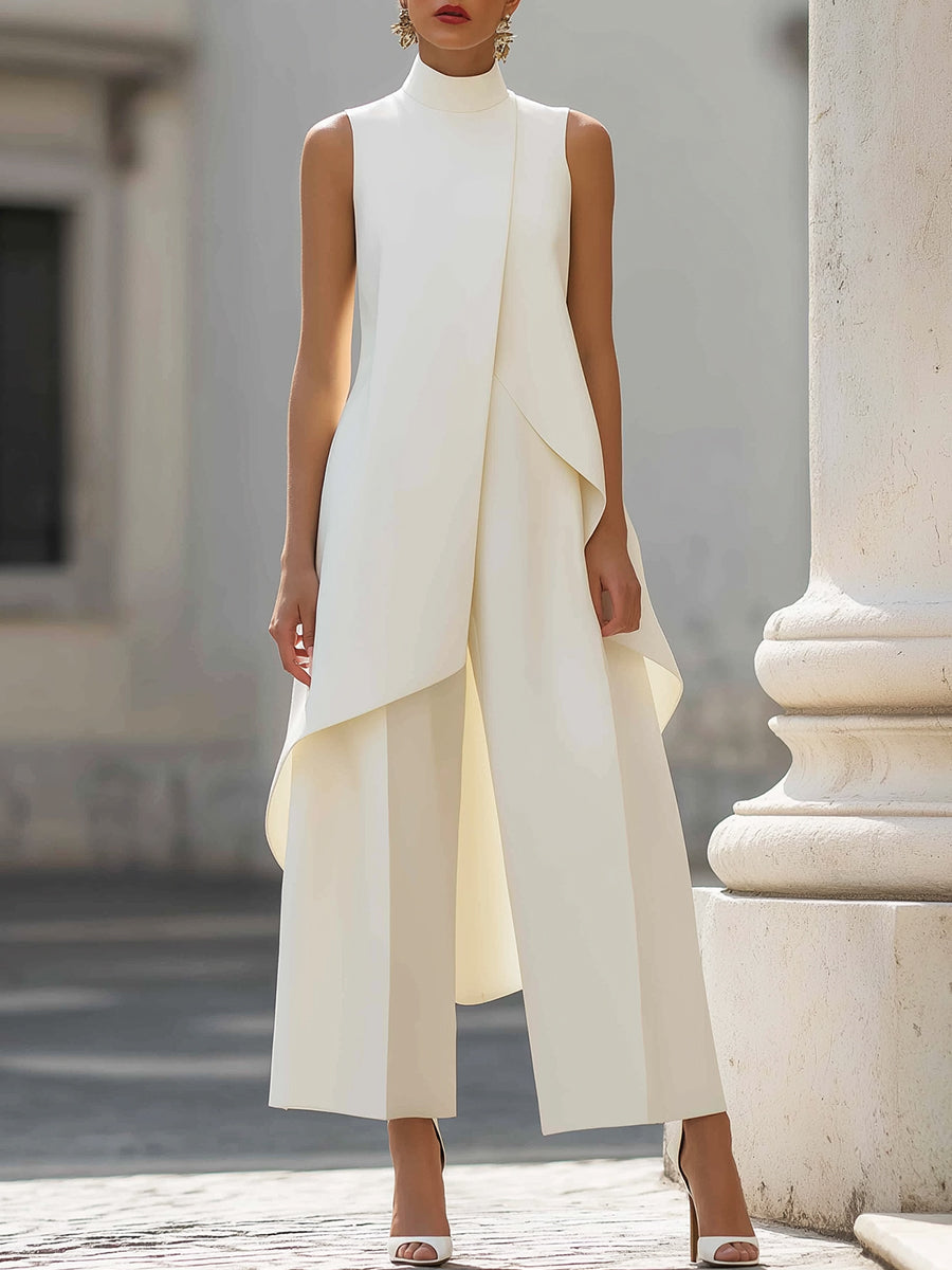 Mono Largo Elegante para Mujer – Blanco