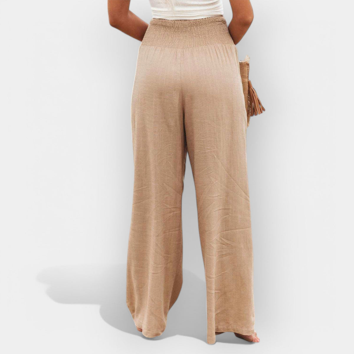 Pantalón Fluido con Cintura Elástica para Mujer