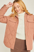 Sobrecamisa Shacket para Mujer – Bolsillos en el Pecho