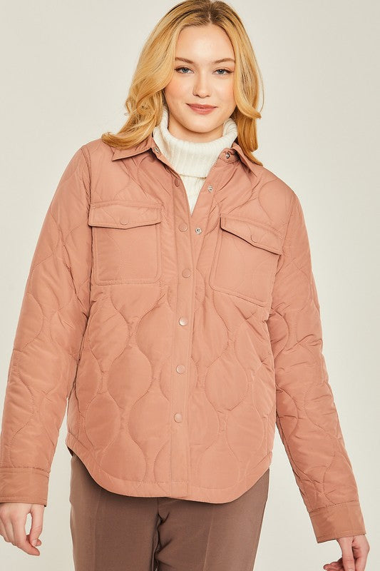 Sobrecamisa Shacket para Mujer – Bolsillos en el Pecho