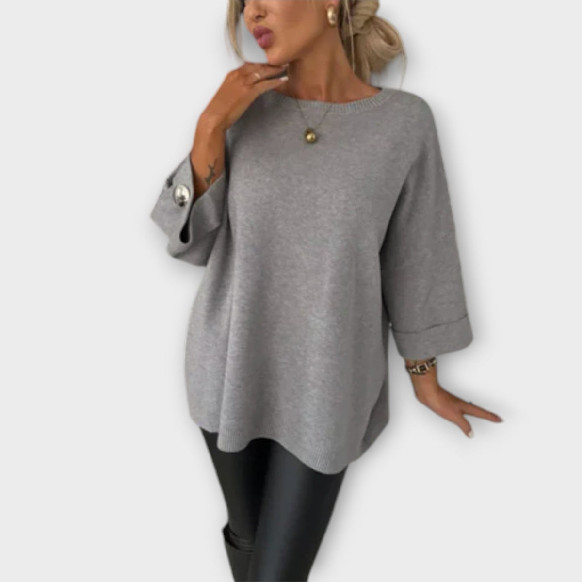 Blusa de Punto para Mujer – Blanco