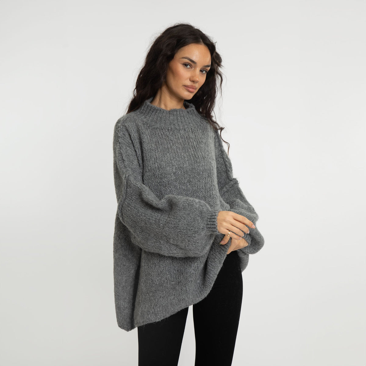 Jersey Oversize de Punto Suave para Mujer – Talla Única