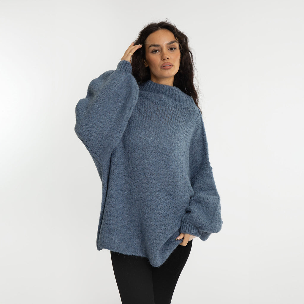 Jersey Oversize de Punto Suave para Mujer – Talla Única