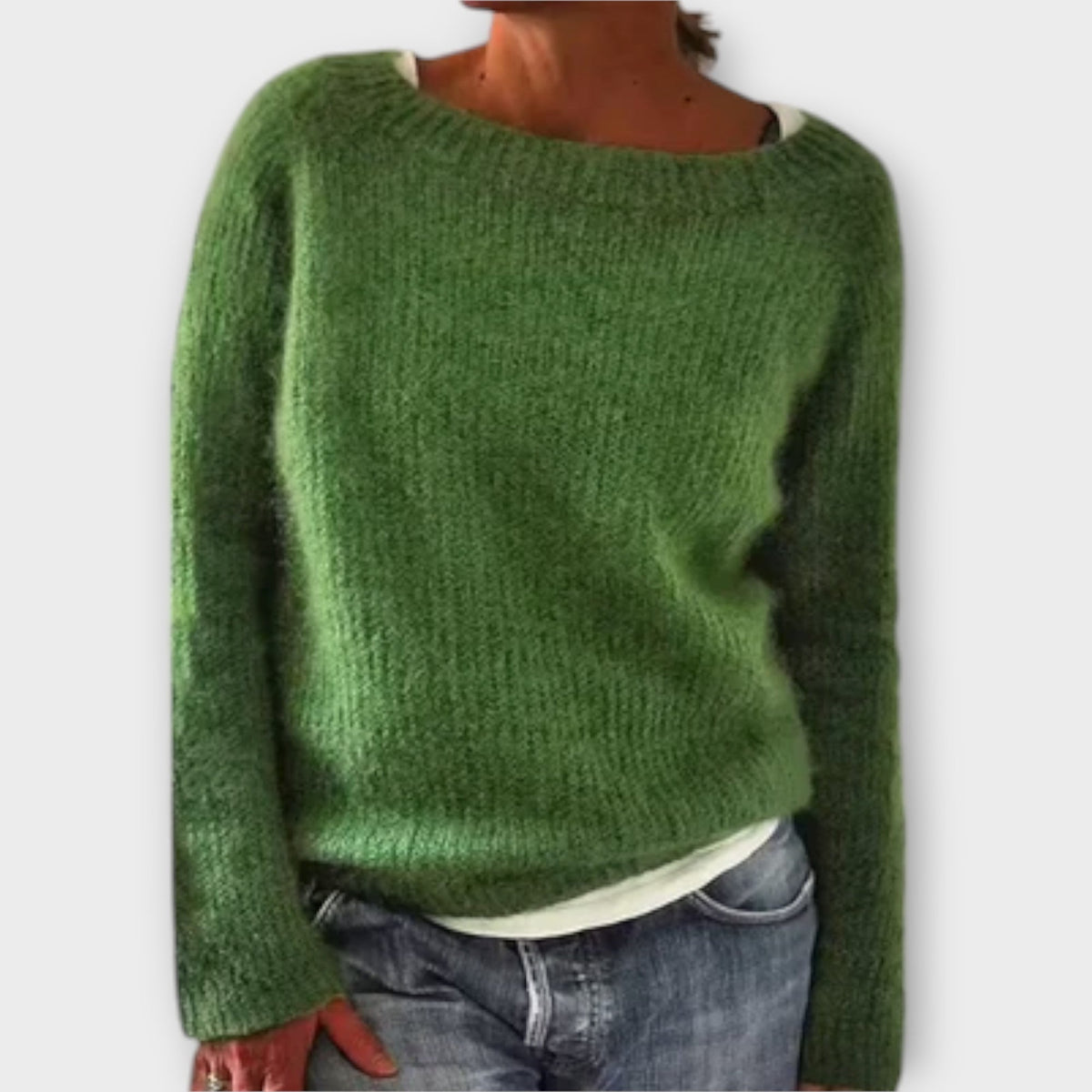 Jersey de Manga Larga para Mujer – Gris