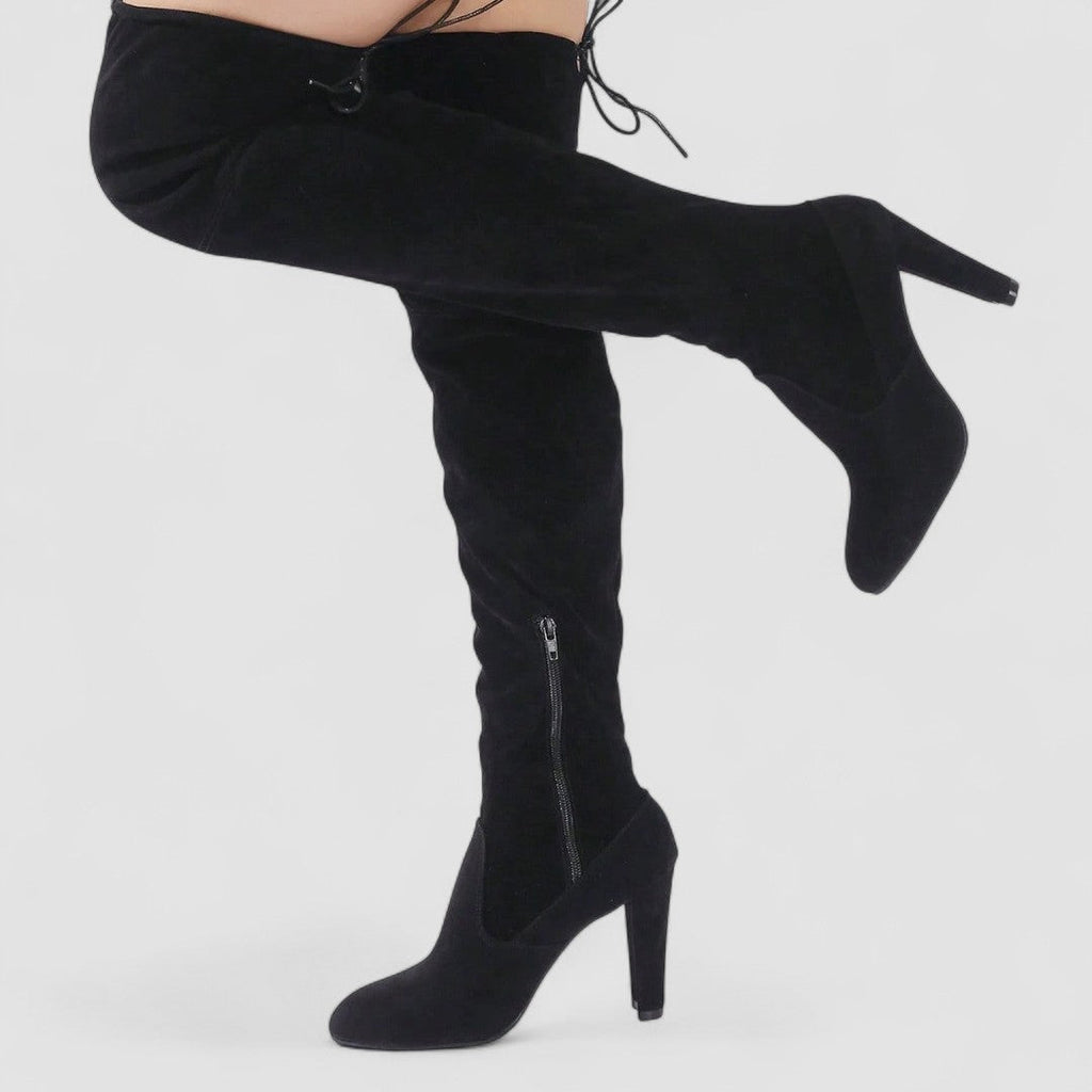 Bota Alta Elegante para Mujer – Negro