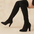 Bota Alta Elegante para Mujer – Negro