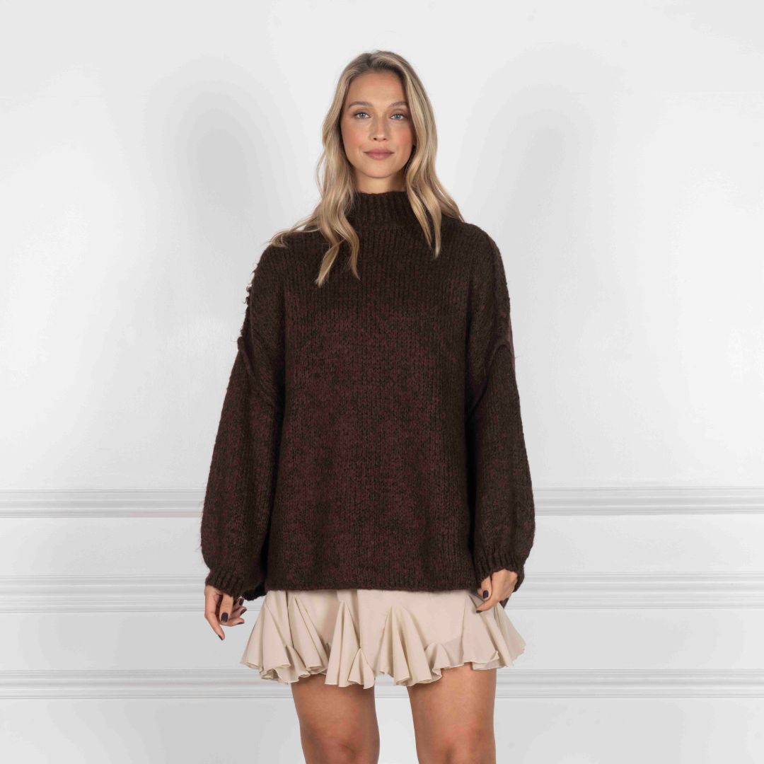 Jersey Oversize de Punto Suave para Mujer – Talla Única
