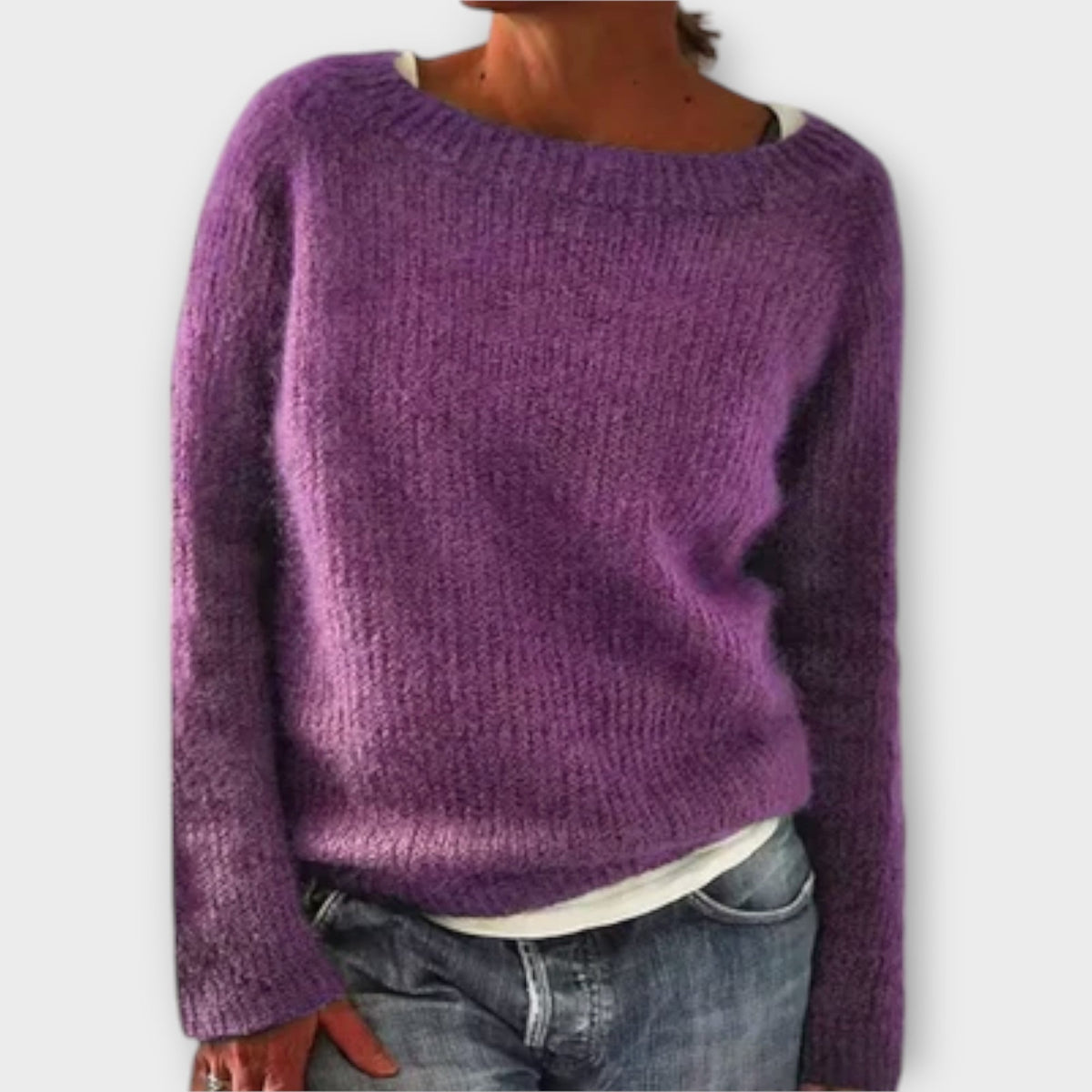 Jersey de Manga Larga para Mujer – Gris