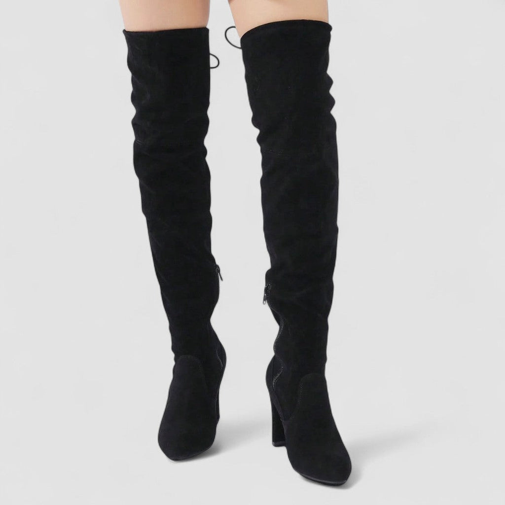 Bota Alta Elegante para Mujer – Negro