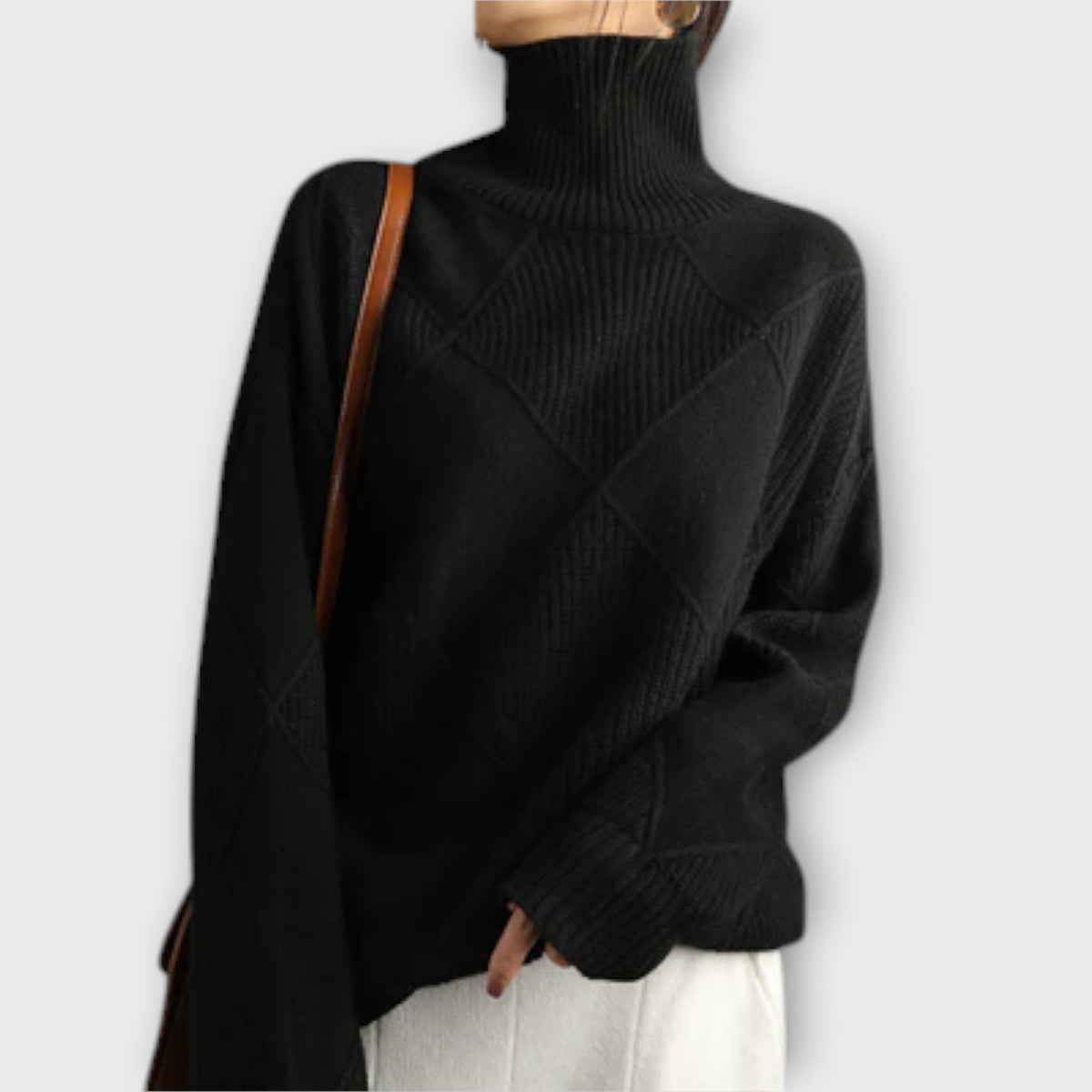 Jersey de Cuello Alto para Mujer – Amarillo