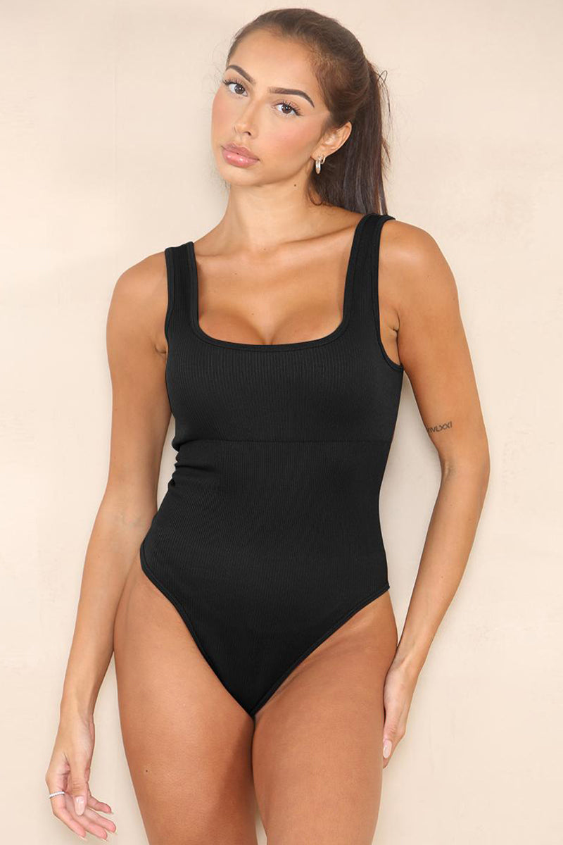 Body Moldeador con Escote en U para Mujer – Tejido Transpirable