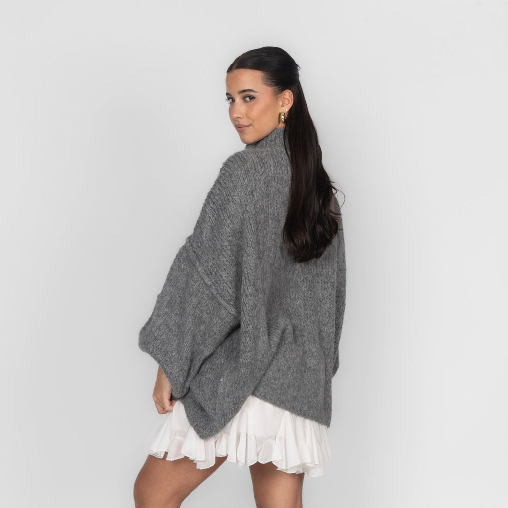 Jersey Oversize de Punto Suave para Mujer – Talla Única