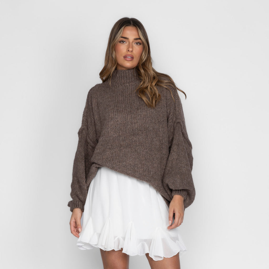 Jersey Oversize de Punto Suave para Mujer – Talla Única