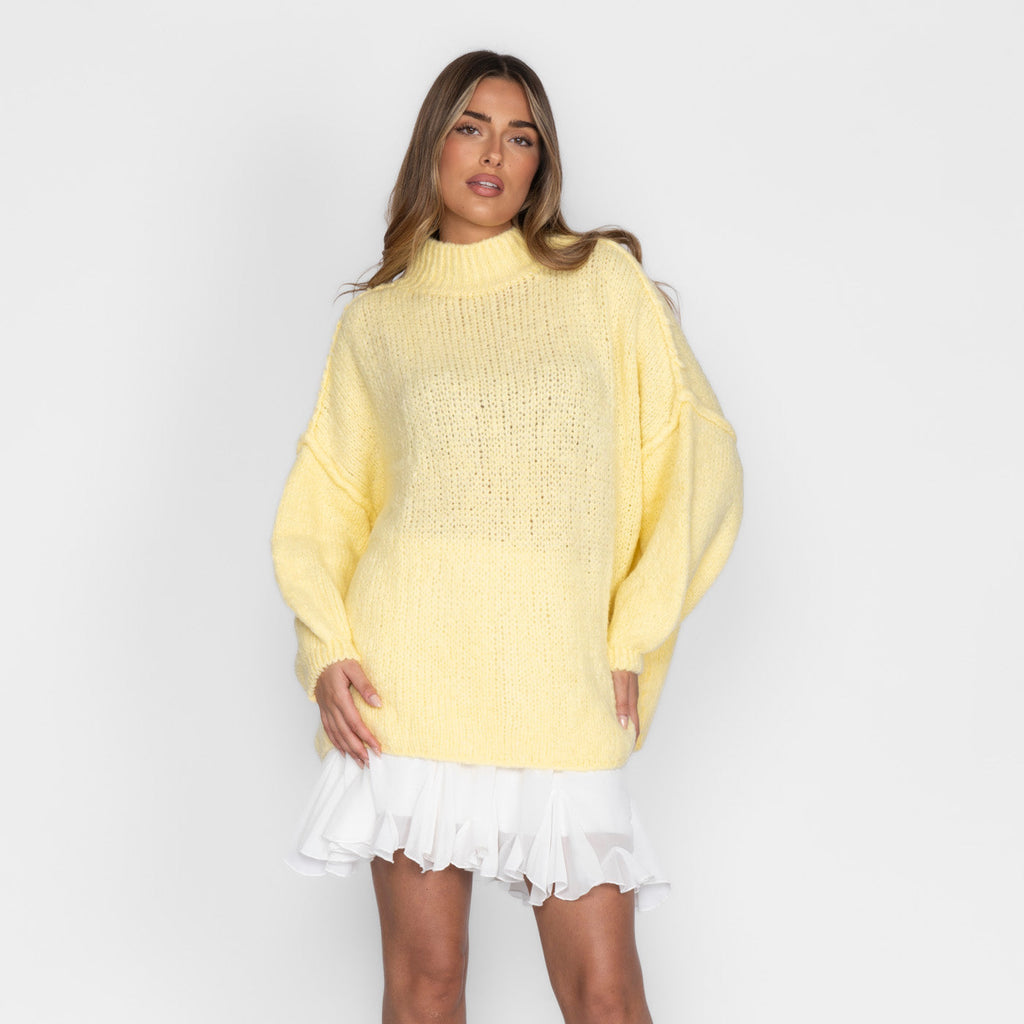 Jersey Oversize de Punto Suave para Mujer – Talla Única