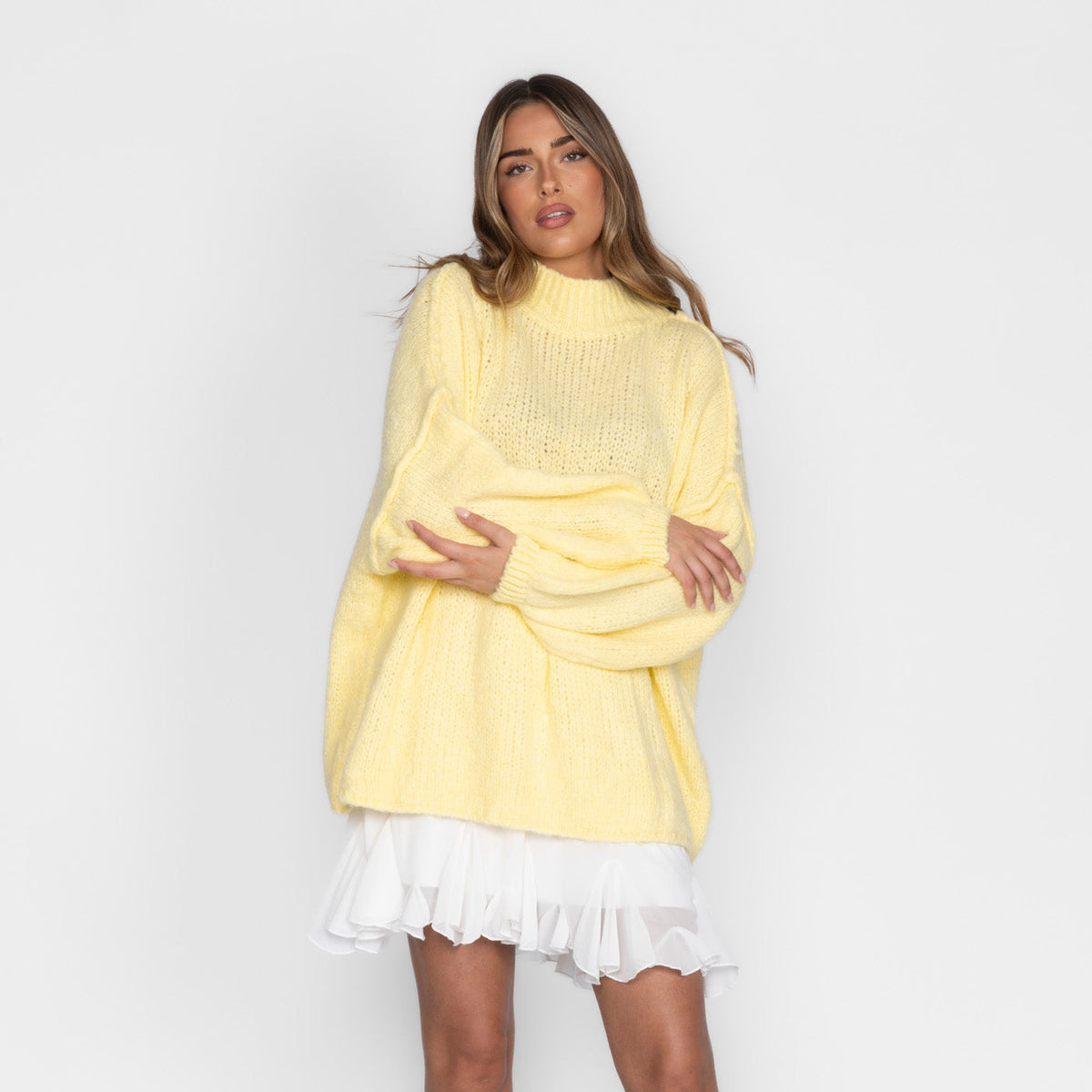 Jersey Oversize de Punto Suave para Mujer – Talla Única