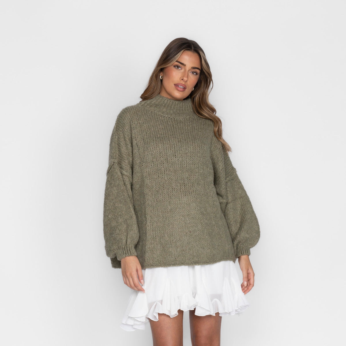 Jersey Oversize de Punto Suave para Mujer – Talla Única