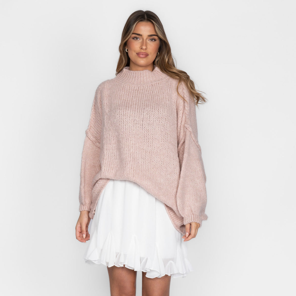 Jersey Oversize de Punto Suave para Mujer – Talla Única