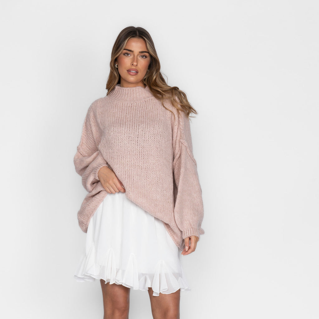 Jersey Oversize de Punto Suave para Mujer – Talla Única