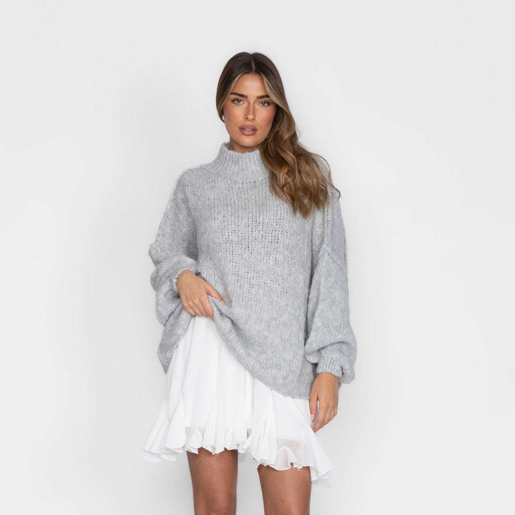Jersey Oversize de Punto Suave para Mujer – Talla Única