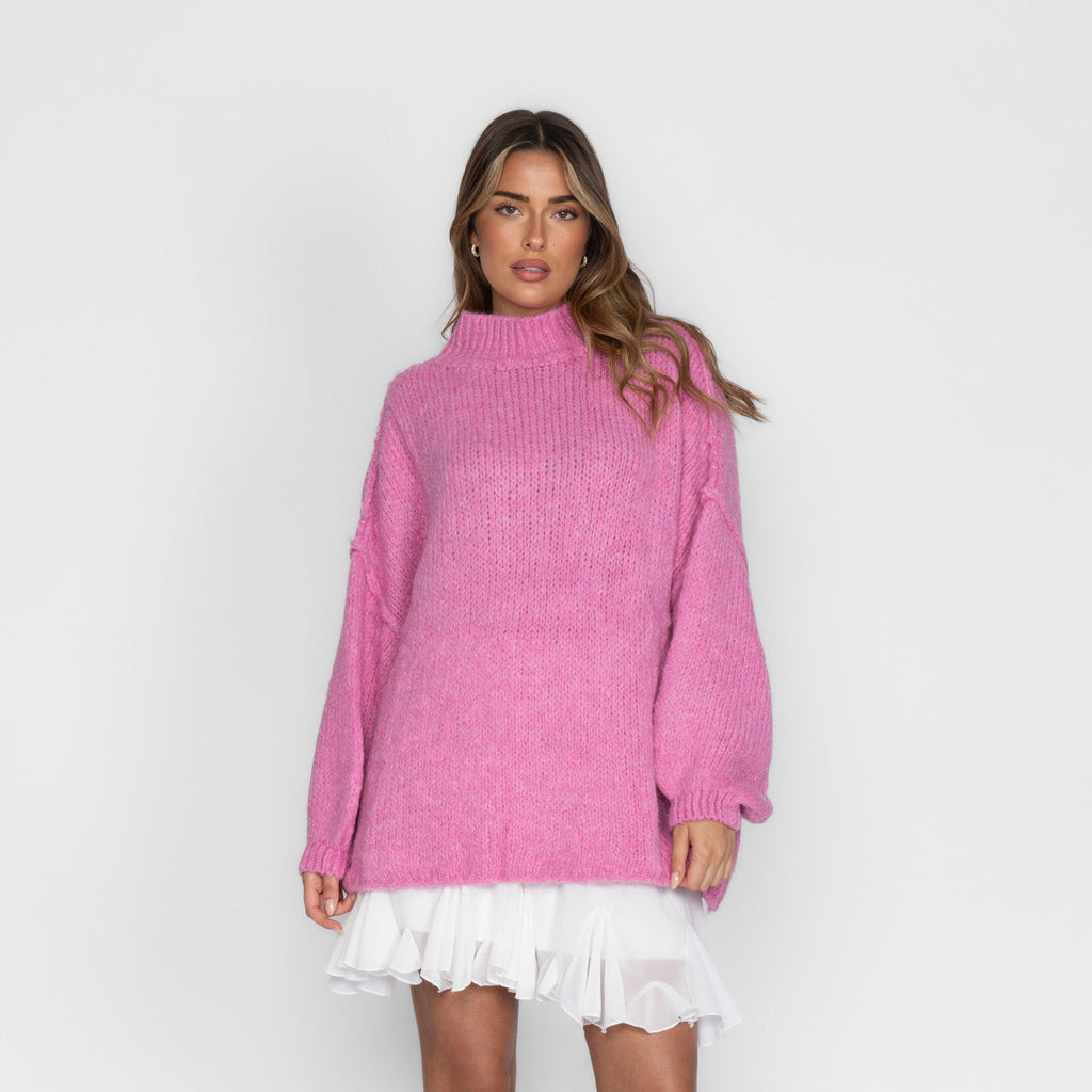 Jersey Oversize de Punto Suave para Mujer – Talla Única