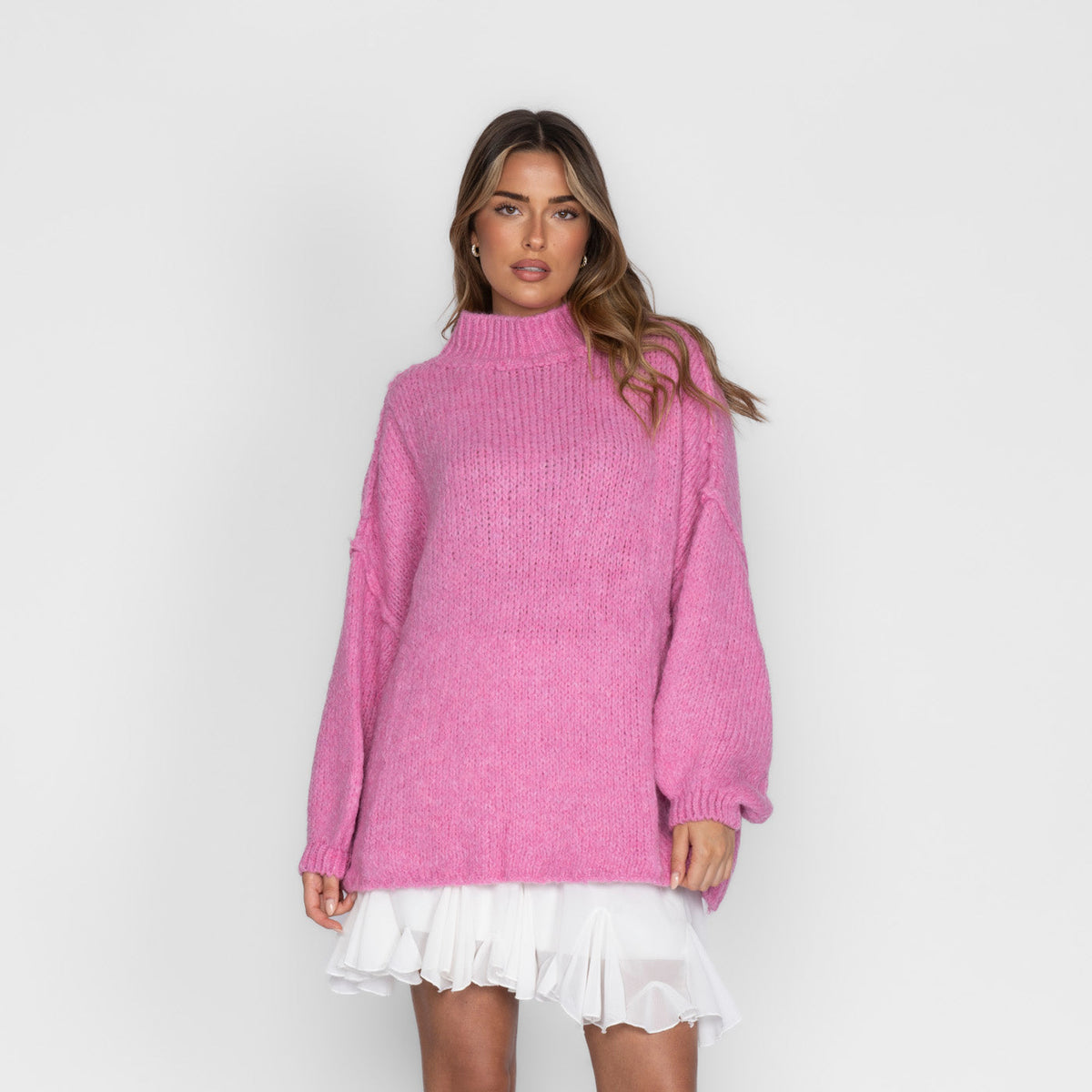 Jersey Oversize de Punto Suave para Mujer – Talla Única