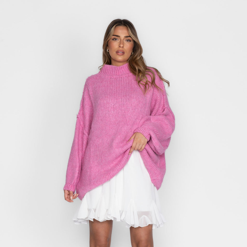 Jersey Oversize de Punto Suave para Mujer – Talla Única