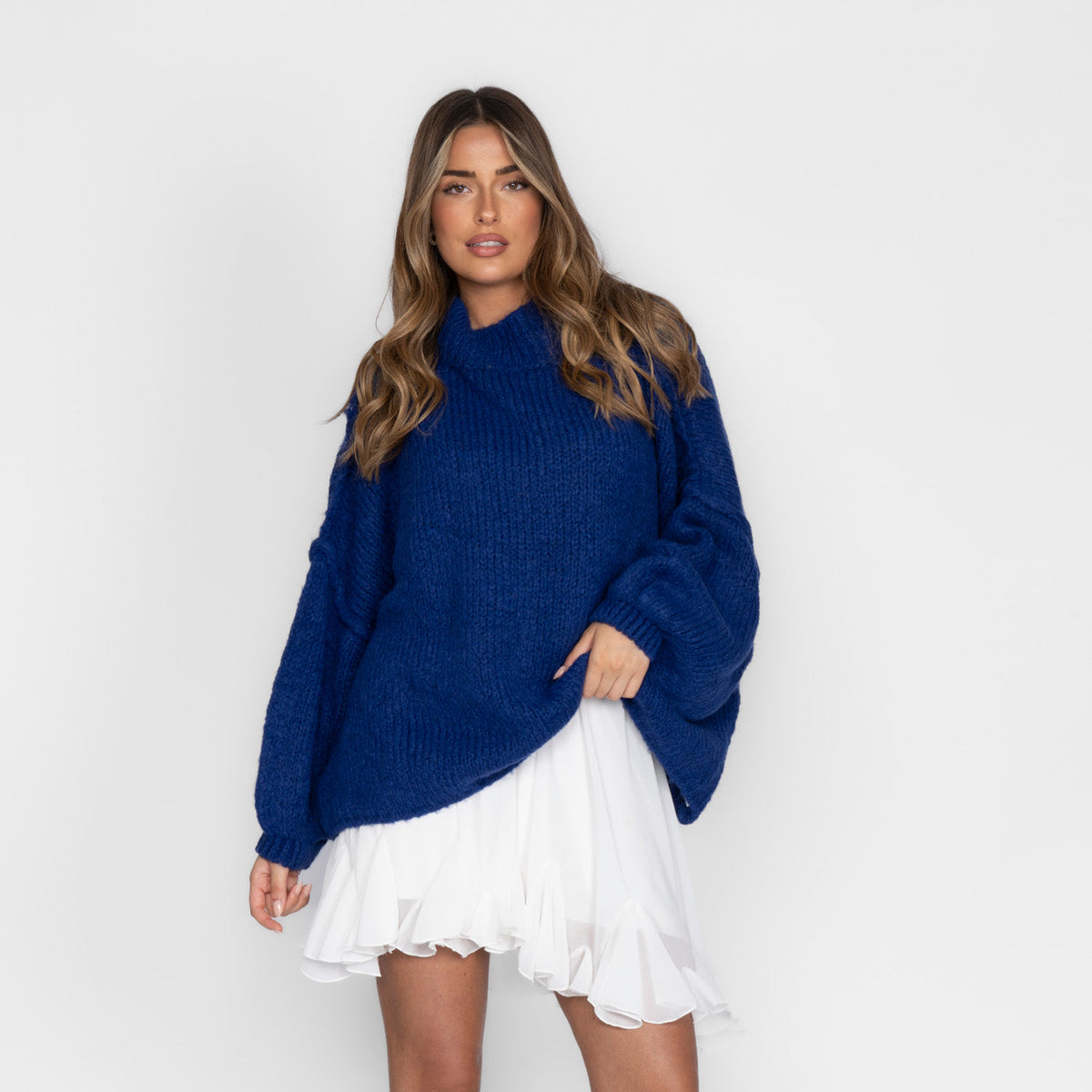 Jersey Oversize de Punto Suave para Mujer – Talla Única