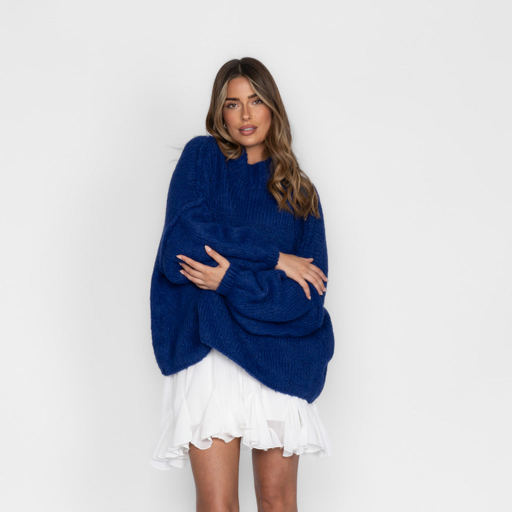 Jersey Oversize de Punto Suave para Mujer – Talla Única