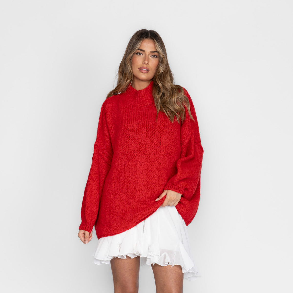 Jersey Oversize de Punto Suave para Mujer – Talla Única