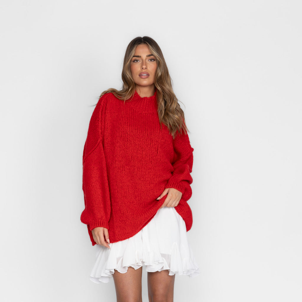 Jersey Oversize de Punto Suave para Mujer – Talla Única