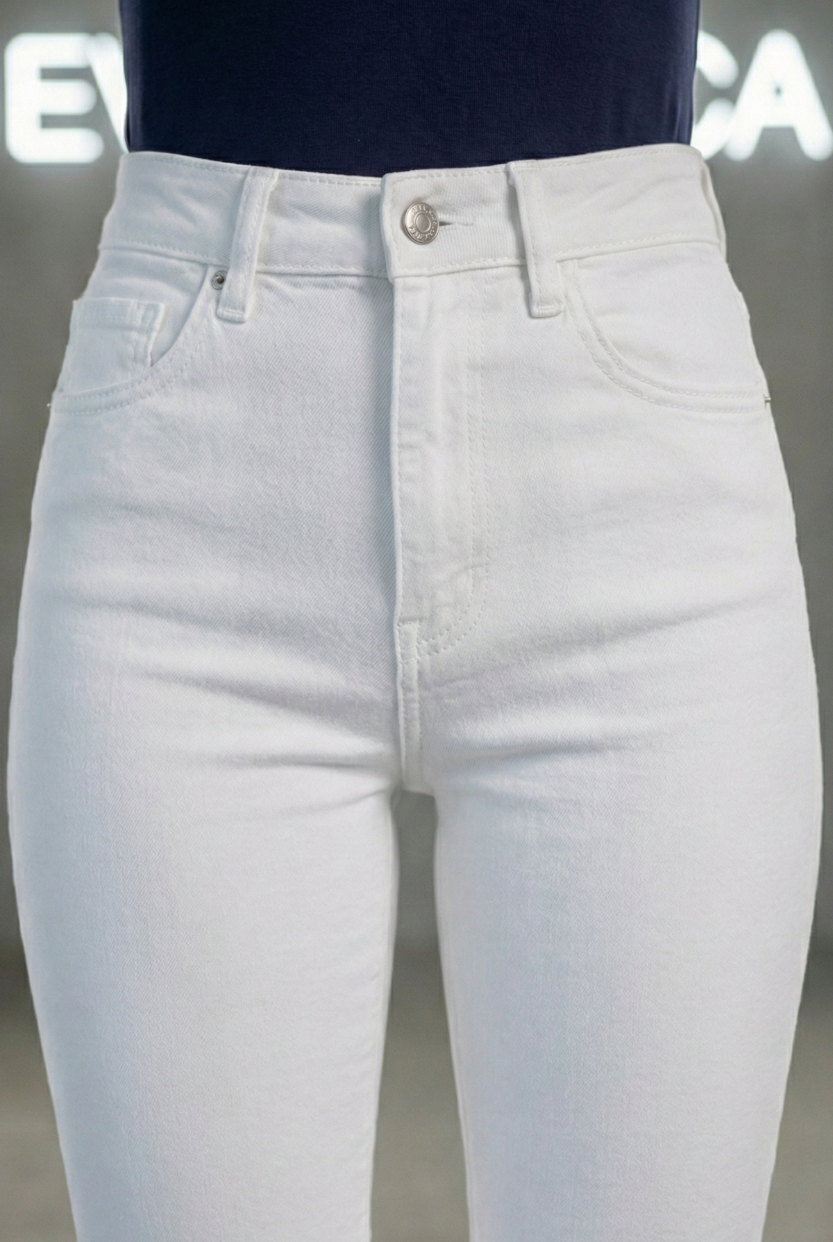 Vaqueros Acampanados para Mujer – Beige