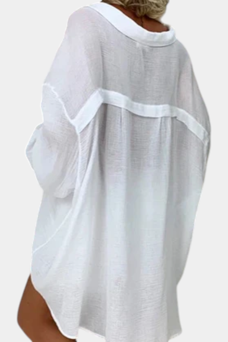 Blusa Oversize de Algodón para Mujer