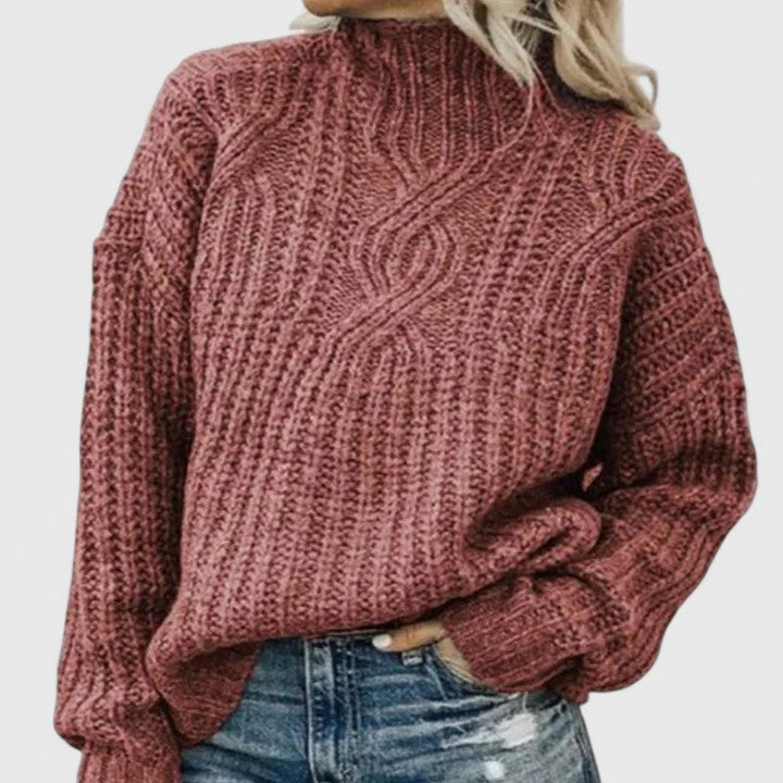 Jersey de Punto de Ochos para Mujer