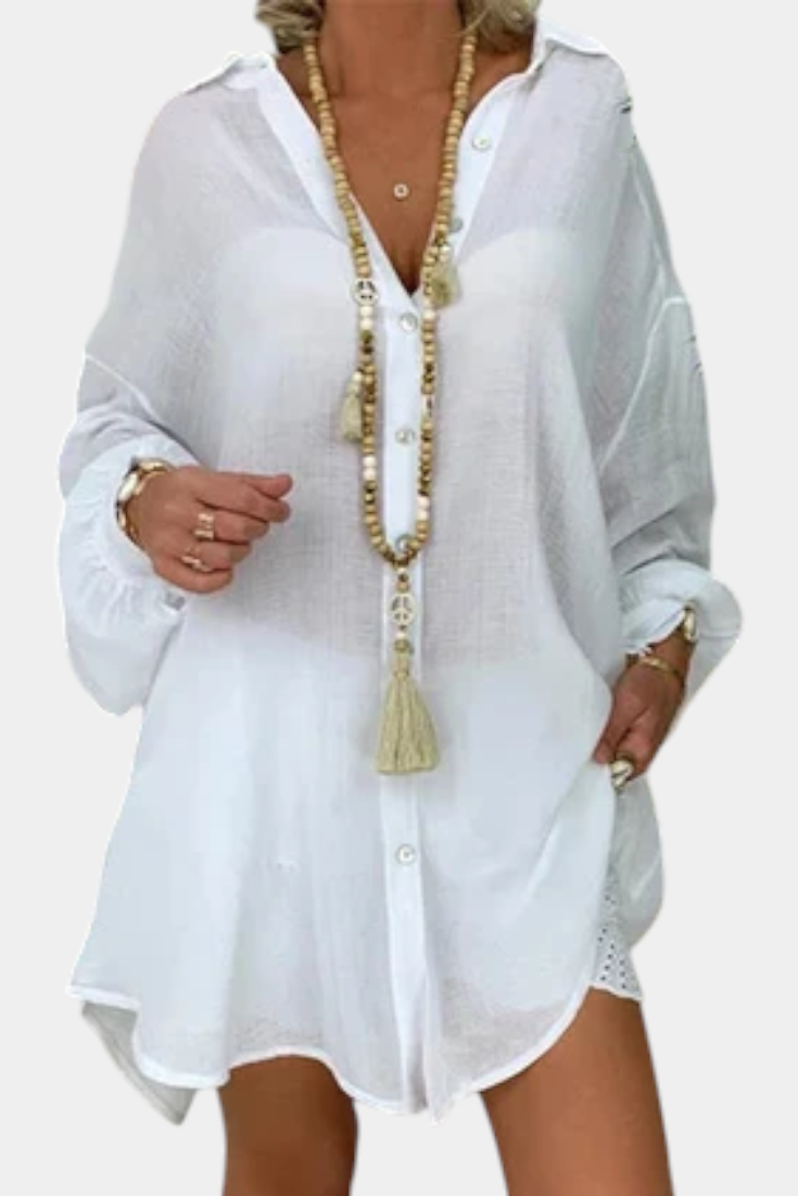Blusa Oversize de Algodón para Mujer