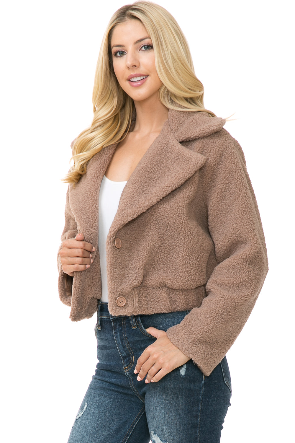 Chaqueta de Pelo Sintético para Mujer