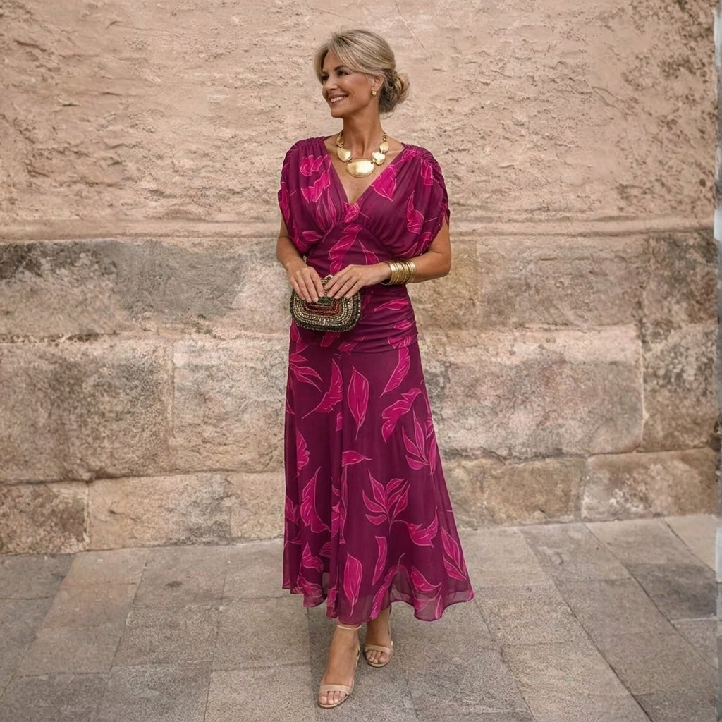 Vestido Maxi de Hombros Descubiertos para Mujer – Verde Oscuro