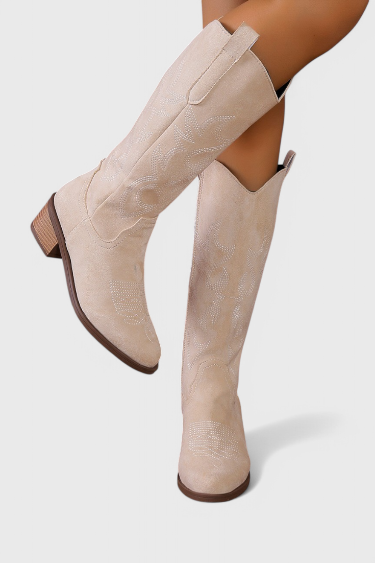 Botas Vaqueras Western de Ante para Mujer