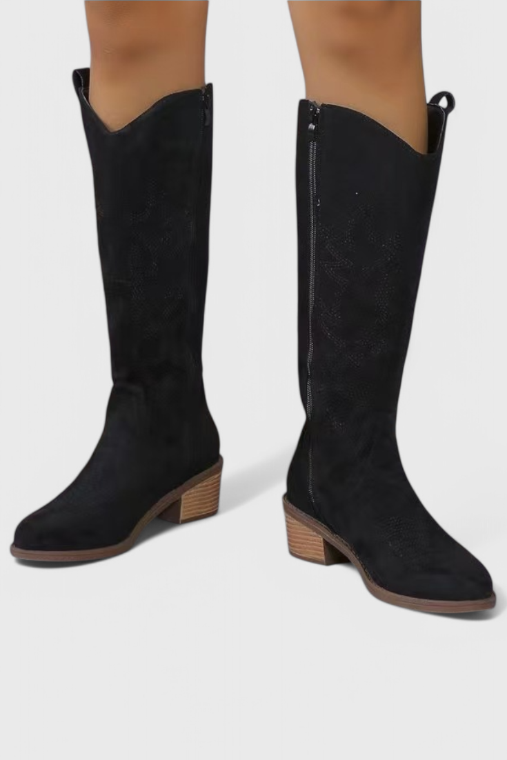 Botas Vaqueras Western de Ante para Mujer