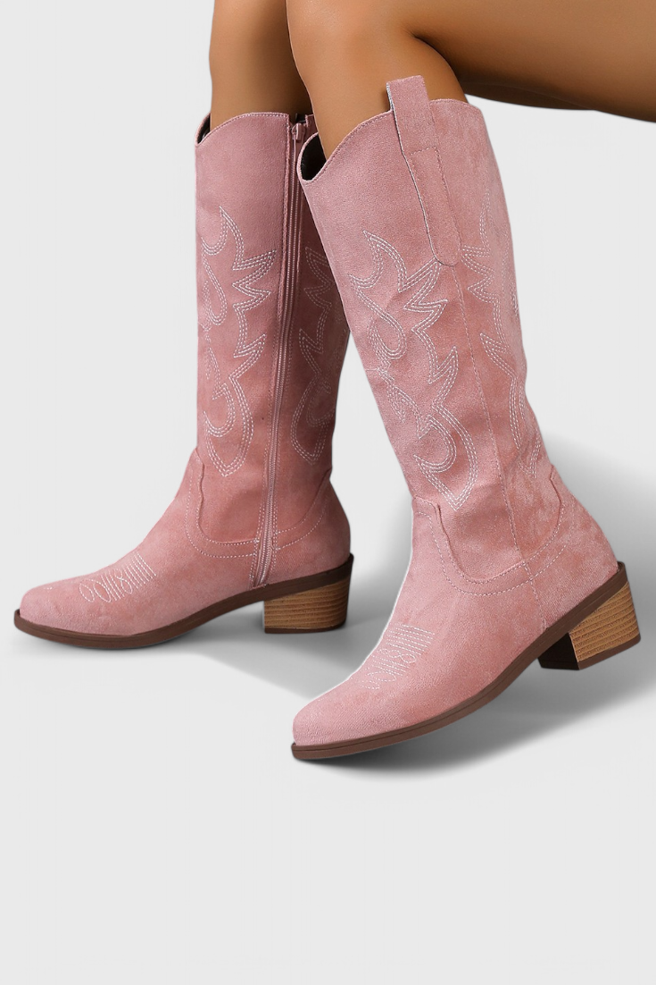 Botas Vaqueras Western de Ante para Mujer