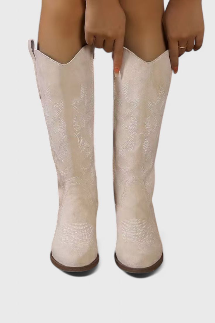 Botas Vaqueras Western de Ante para Mujer