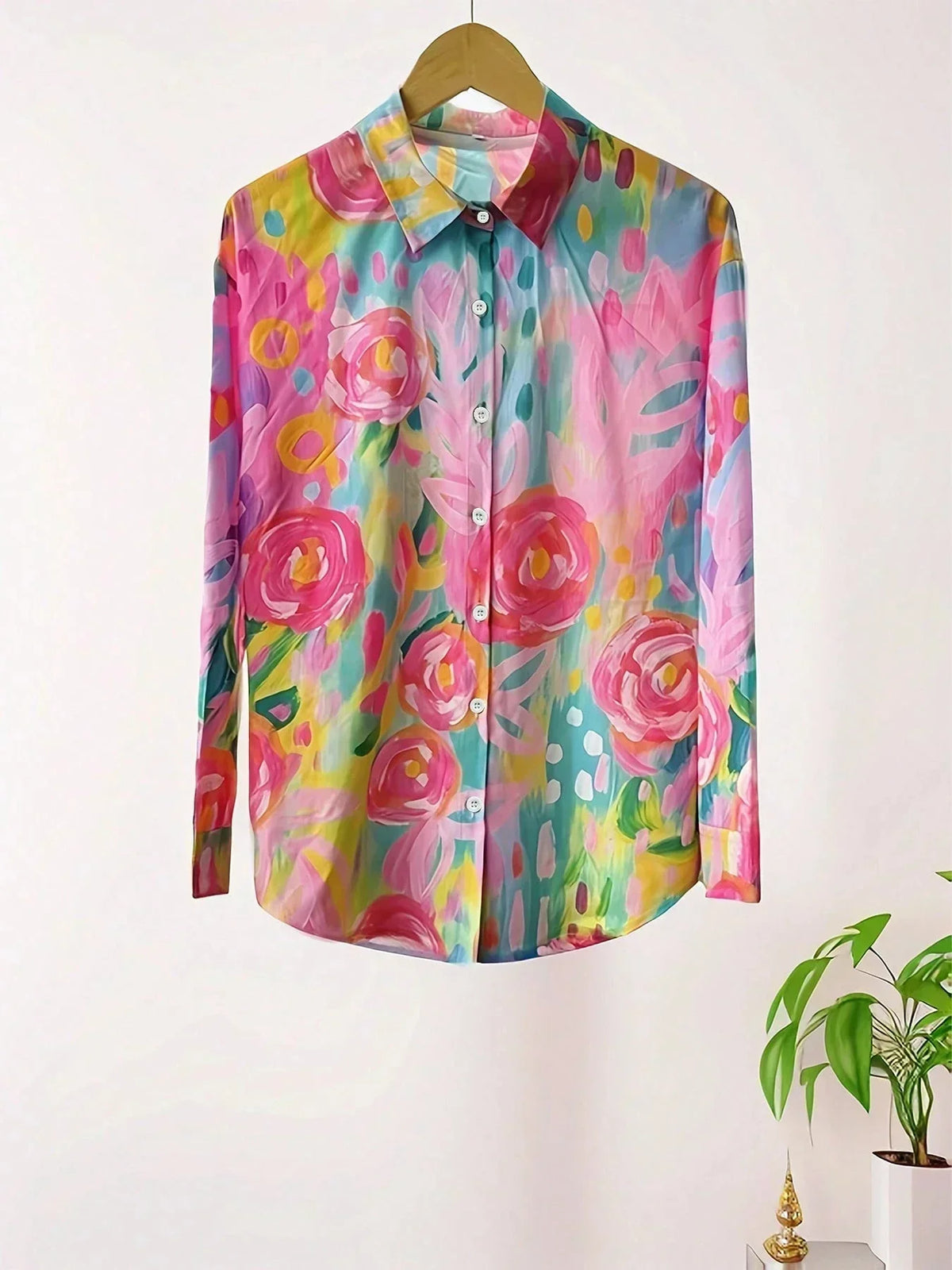 Blusa con Estampado Colorido para Mujer