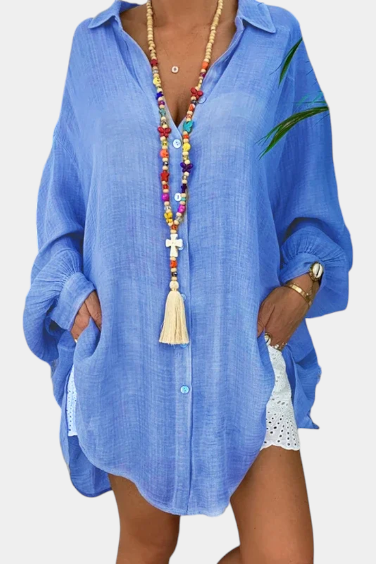 Blusa Oversize de Algodón para Mujer