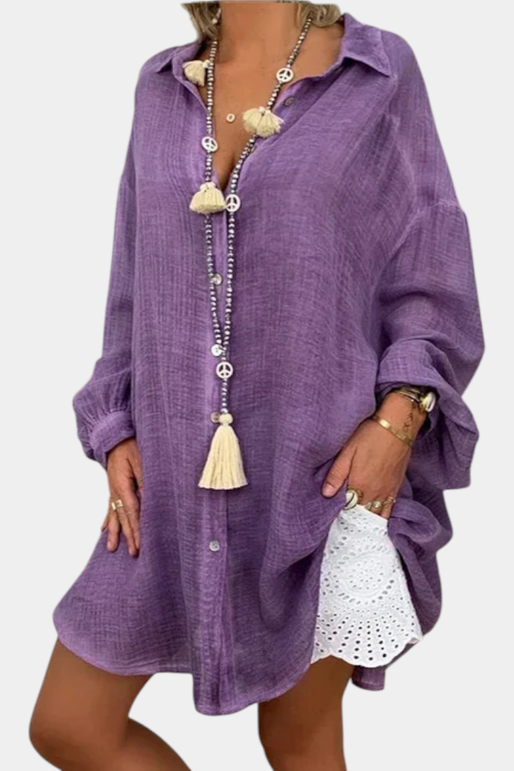 Blusa Oversize de Algodón para Mujer