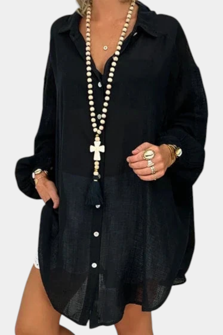 Blusa Oversize de Algodón para Mujer