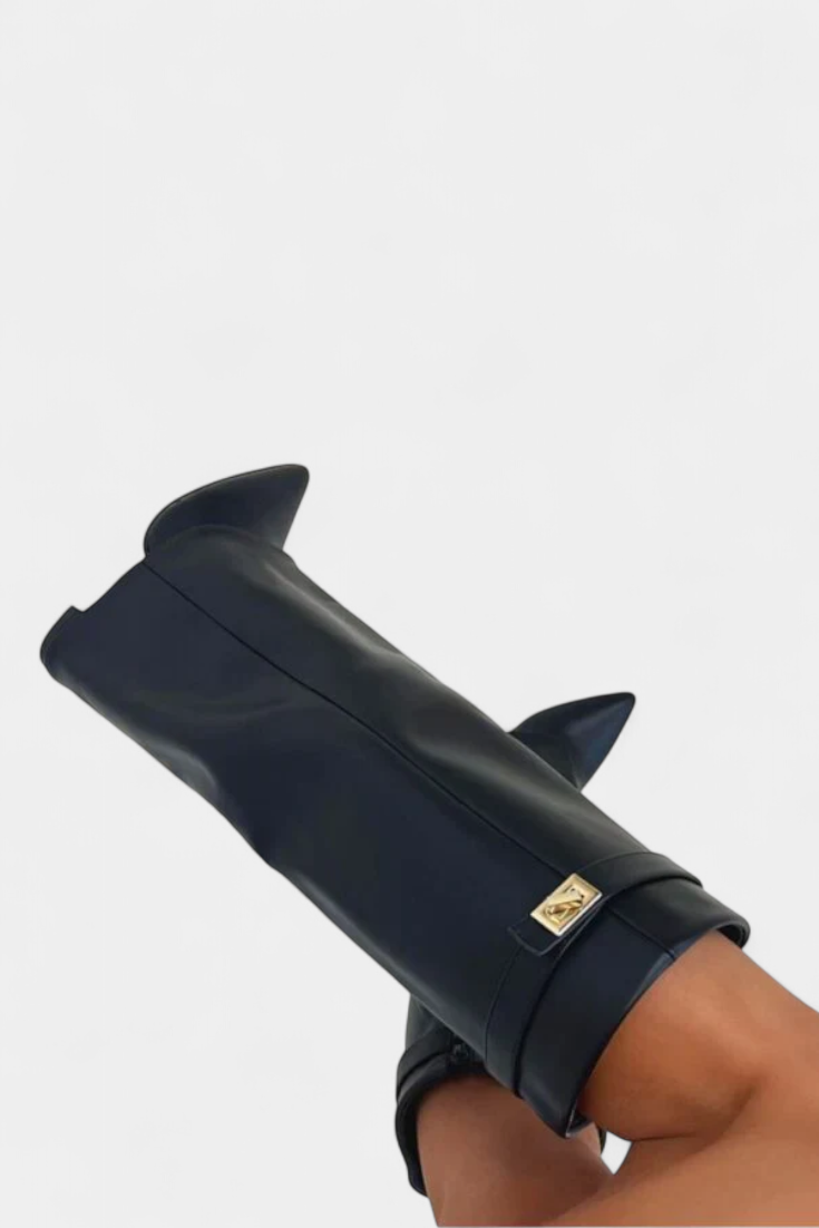 Botas hasta la Rodilla con Tacón Bloque para Mujer