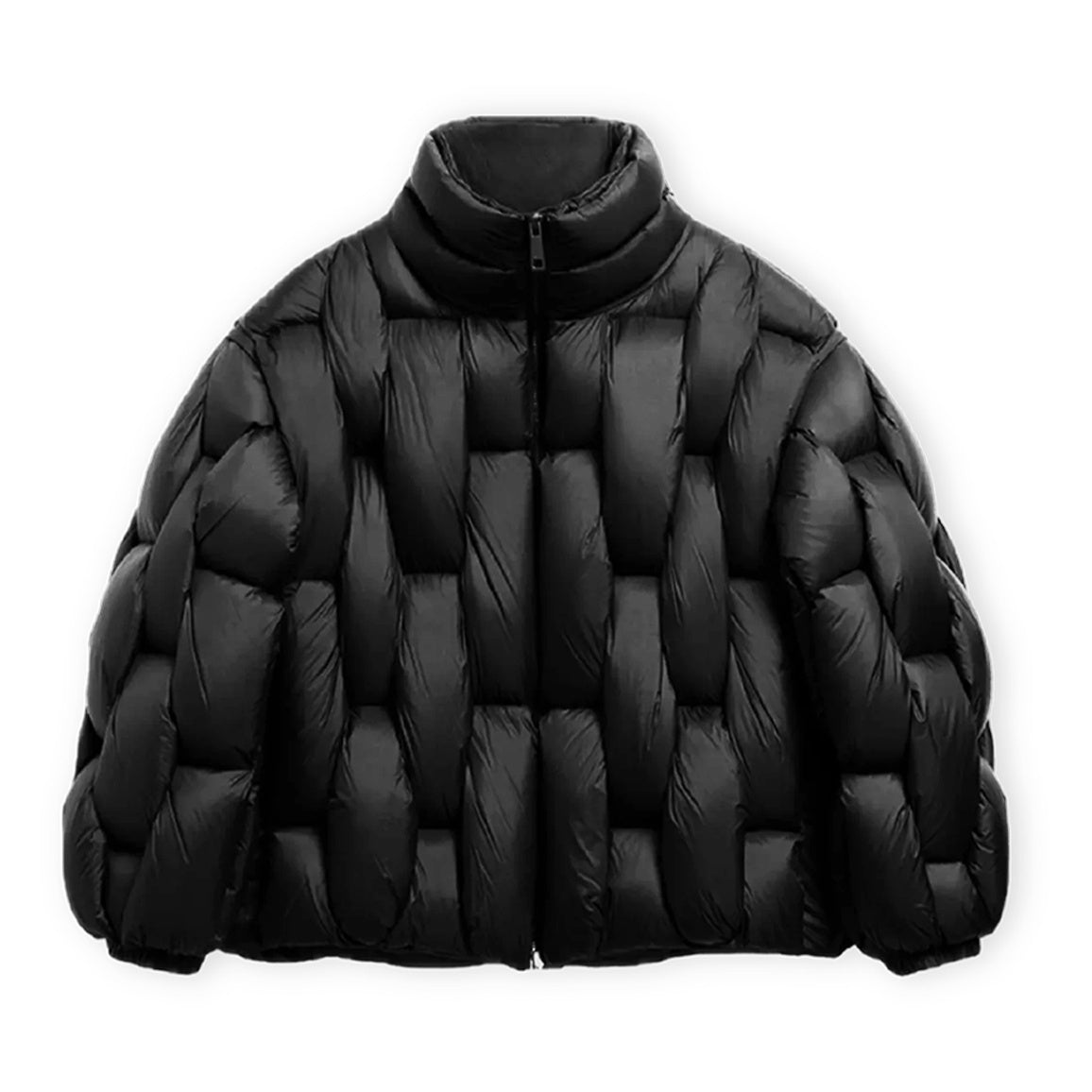 Chaqueta de Plumas Oversize para Mujer – Cuello Alto
