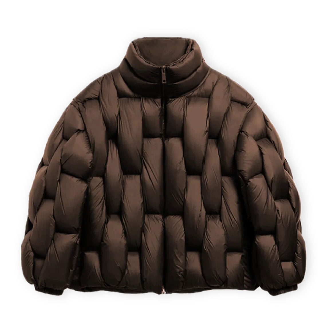 Chaqueta de Plumas Oversize para Mujer – Cuello Alto
