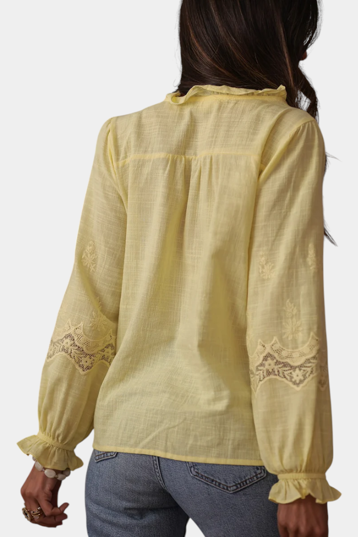 Blusa de Encaje Romántica para Mujer