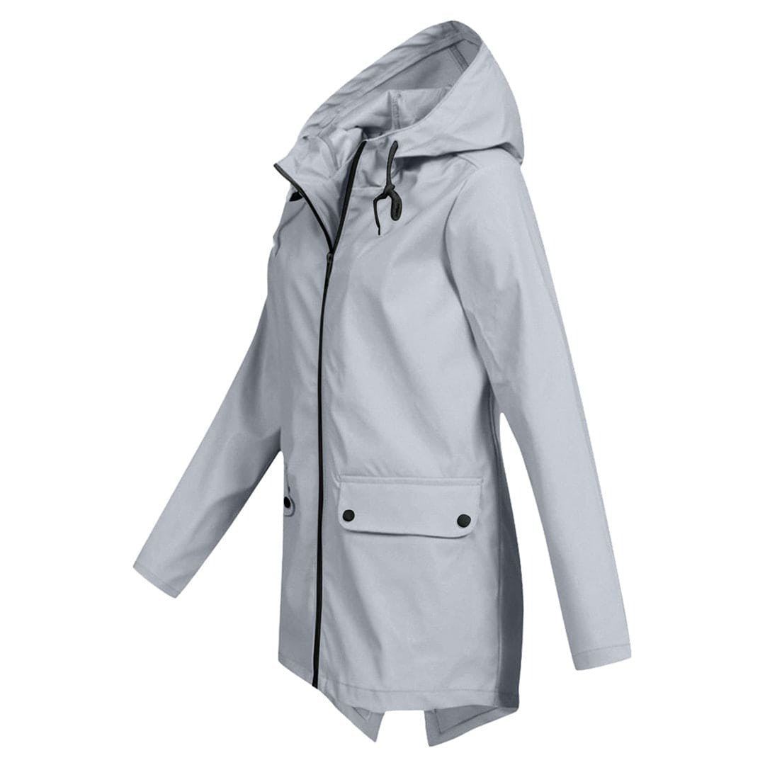 Chubasquero Impermeable Técnico para Mujer – Capucha Ajustable